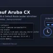 NTP auf Aruba CX Switch einrichten – Zeit, DNS und Default-Route prüfen