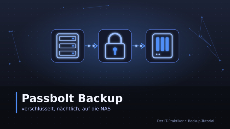 Passwortmanager weg, Backup auch? So sicherst du Passbolt, bevor es knallt